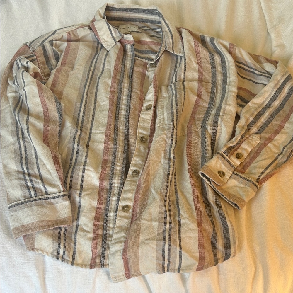 American Eagle Outfitters Multicolor Striped Shirt